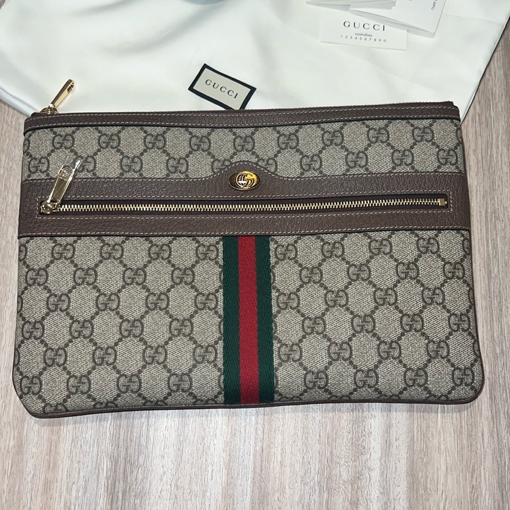 Gucci Ophidia Supreme GG Pouch Clutch